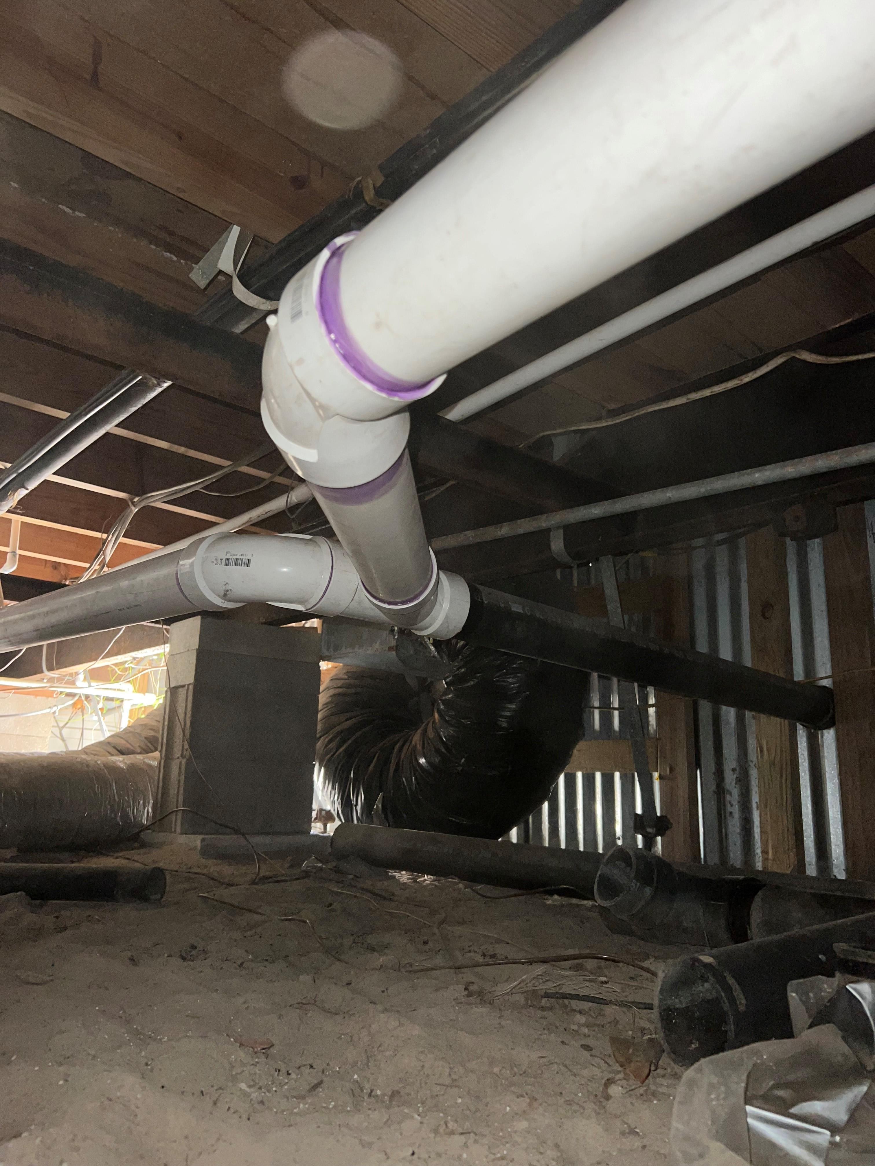 Drain Line Repair Photo