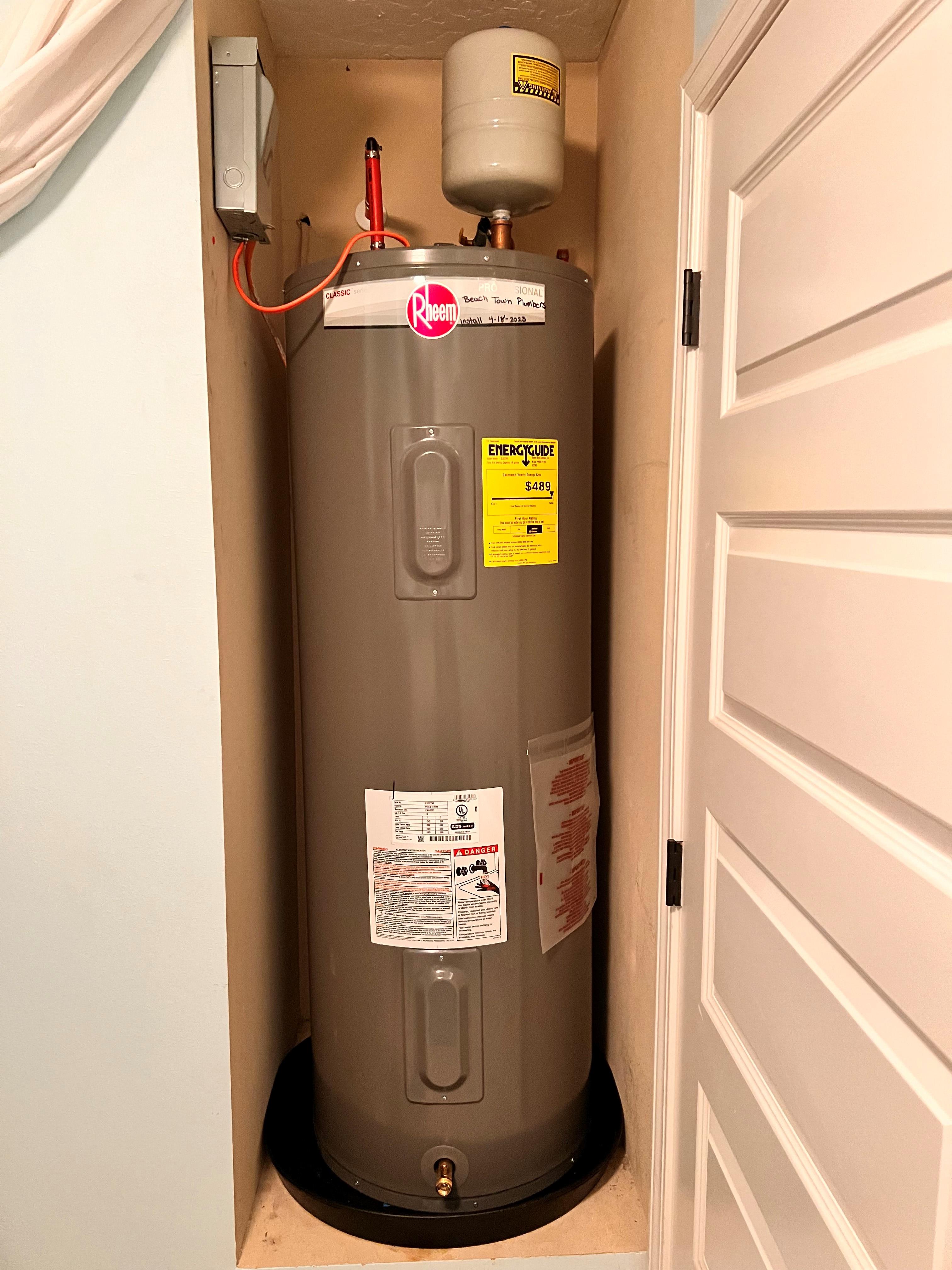 Water Heater Installation Photo